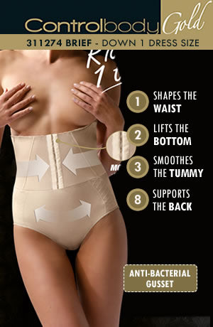 Control Body 311274G Corset Shaping Brief Skin