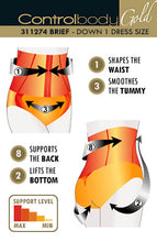 Load image into Gallery viewer, Control Body 311274G Corset Shaping Brief Nero