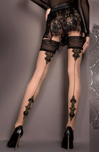 Load image into Gallery viewer, Ballerina 419 Hold Ups Nero (Black) / Skin