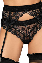 Load image into Gallery viewer, Roza Lagerta Suspender Belt Black