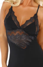 Load image into Gallery viewer, Petra Chemise Set Black