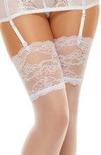 Load image into Gallery viewer, Romance Stockings White