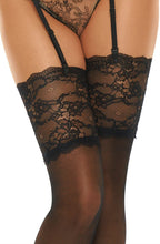 Load image into Gallery viewer, Romance Stockings Black