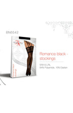 Load image into Gallery viewer, Romance Stockings Black