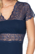 Load image into Gallery viewer, Irall Cameron Nightdress Navy Blue S-XL