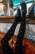 Load image into Gallery viewer, Zohara "Palm Beach" Black Tights