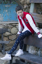 Load image into Gallery viewer, Zohara "Prickly Pear" Gold Print Tights