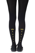 Load image into Gallery viewer, Zohara "Top Gun" Yellow Print Tights