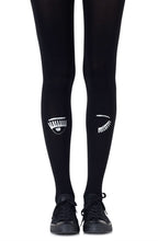 Load image into Gallery viewer, Zohara "Wink Wink" Black Tights