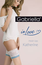 Load image into Gallery viewer, Katherine Hold Ups Natural/Blue