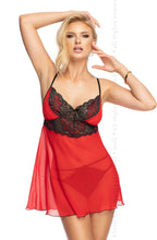 Load image into Gallery viewer, Irall Erotic Oriana Babydoll Red

