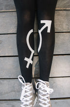 Load image into Gallery viewer, Zohara "Mars + Venus" Light Grey Print Tights