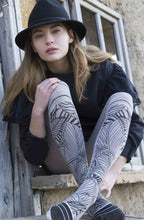 Load image into Gallery viewer, Zohara "Waikiki Nights" Grey Tights