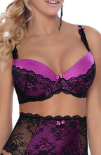Load image into Gallery viewer, Roza Fifi Push Up Bra Black