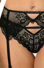 Load image into Gallery viewer, Roza Kena Black Suspender Belt