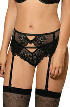 Load image into Gallery viewer, Roza Kena Black Suspender Belt