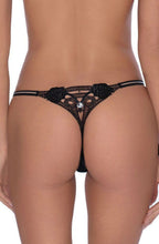 Load image into Gallery viewer, Roza Lea Thong Black