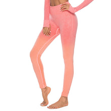Load image into Gallery viewer, Peach Women＇s Hip-Lifting Quick-Drying Fitness Pants Running Sports Yoga Pants Stretch Hip Lift Skinny Yoga Clothes Suit
