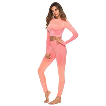 Load image into Gallery viewer, Peach Women＇s Hip-Lifting Quick-Drying Fitness Pants Running Sports Yoga Pants Stretch Hip Lift Skinny Yoga Clothes Suit
