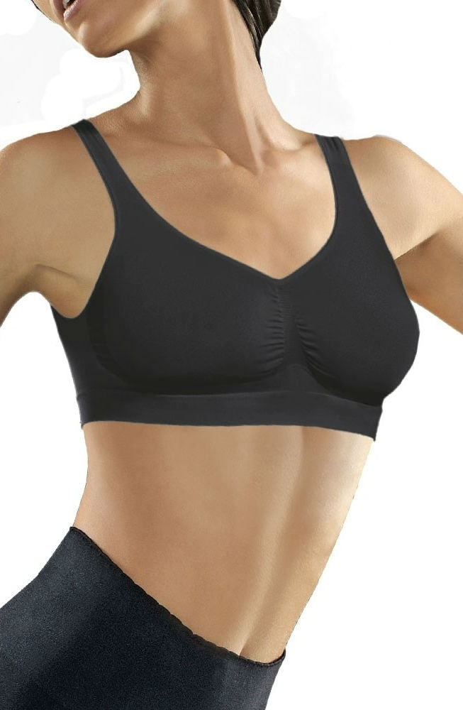 Medium Compression Push Up Bra Nero