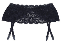 Load image into Gallery viewer, Shirley of Hollywood SoH 20146 Lace Suspender Belt Black One Size
