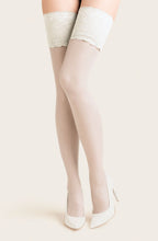Load image into Gallery viewer, Gabriella Calze Exclusive 201 Hold Ups Bianco
