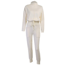 Load image into Gallery viewer, All-Match Turtleneck Navel Sports Casual Simple Style Sweater Suit
