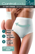 Load image into Gallery viewer, Control Body 311289 High Waist Shaping Thong Skin
