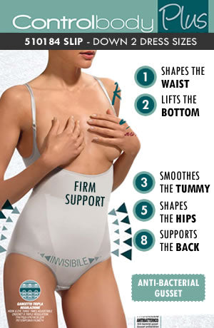 Control Body 510184P Open Bust Shaping Body Bianco
