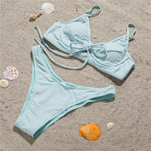 Load image into Gallery viewer, Next Level Ribbed Bikini Set
