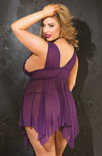 Load image into Gallery viewer, Shirley of Hollywood 96618 QUEEN Babydoll &amp; Thong
