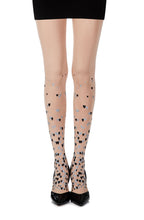 Load image into Gallery viewer, Zohara &quot;Queen Of Hearts&quot; Powder Print Tights
