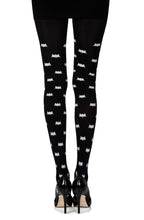 Load image into Gallery viewer, Zohara &quot;Super Hero&quot; Black Print Tights
