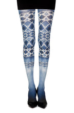 Load image into Gallery viewer, Zohara &quot;Sea World&quot; White Print Tights
