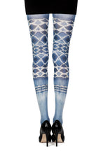 Load image into Gallery viewer, Zohara &quot;Sea World&quot; White Print Tights
