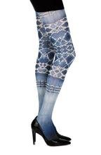 Load image into Gallery viewer, Zohara &quot;Sea World&quot; White Print Tights
