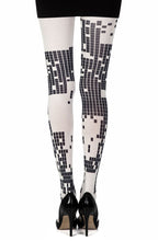 Load image into Gallery viewer, Zohara &quot;Game Boy&quot; Cream Print Tights
