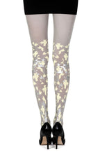 Load image into Gallery viewer, Zohara &quot;Confetti&quot; Grey Print Tights
