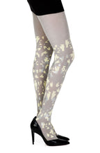 Load image into Gallery viewer, Zohara &quot;Confetti&quot; Grey Print Tights
