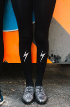Load image into Gallery viewer, Zohara &quot;Electric Feel&quot; Silver Print Tights
