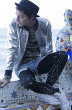 Load image into Gallery viewer, Zohara &quot;Rise And Shine&quot; Silver Print Tights
