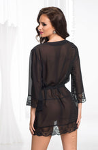 Load image into Gallery viewer, Irall Erotic Irall Erotic Cassidy Dressing Gown Bl
