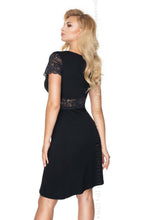 Load image into Gallery viewer, Irall Cameron Nightdress Black S-XL
