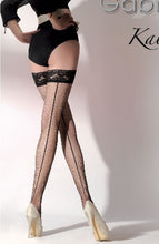 Load image into Gallery viewer, Gabriella Kabaretta Calze 155-223 Hold Ups Red
