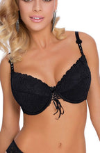 Load image into Gallery viewer, Roza Damaris Black Bra
