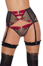 Load image into Gallery viewer, Roza Rufina Suspender Belt Black
